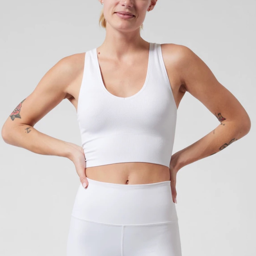 Athleta Aurora Seamless Crop Rib Tank